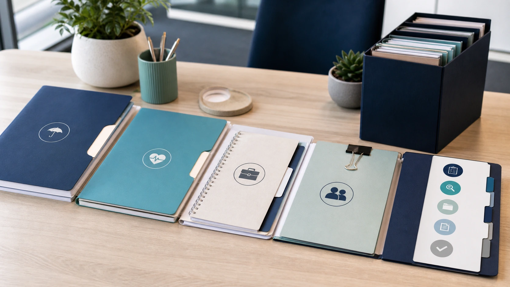 Organised TPD claim resource folders showing policy, medical evidence, work history, insurer correspondence and checklist pathways.
